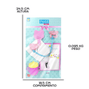 Kit Acessórios Petit Baby Cuidados para sua Bonequinha com Chupeta Fralda e Mais Menina Presente