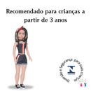 Boneca Brandy Passeio Estilosa 75cm com Faixa na Cabeça e Sapato de Brilho Super Fashion Menina