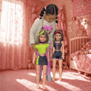Boneca Brandy Passeio Estilosa 75cm com Faixa na Cabeça e Sapato de Brilho Super Fashion Menina