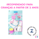 Kit Acessórios Petit Baby Cuidados para sua Bonequinha com Chupeta Fralda e Mais Menina Presente
