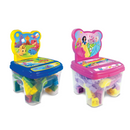 Cadeira Blocos Grande Brinquedo Infantil Montar 48 Pçs