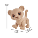 Boneco Vinil Atóxico Oncinha Parda Safari Animais Grande Macio Brinquedo Criança Presente