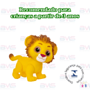 Boneco Vinil Atóxico Leãozinho Safari Animais Grande Macio Brinquedo Criança Presente
