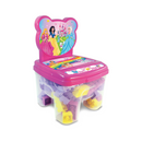 Cadeira Blocos Grande Brinquedo Infantil Montar 48 Pçs