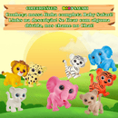 Boneco Vinil Atóxico Elefantinho Rosa Safari Animais Grande Macio Brinquedo Criança Presente
