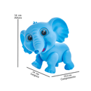 Boneco Vinil Atóxico Elefantinho Azul Safari Animais Grande Macio Brinquedo Criança Presente