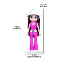 Boneca Aria Country Sua Estrela do Sertanejo Boiadeira Cantora Violão Acessórios Menina Presente!