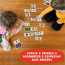 Jogo de Cartas Emoções Autista Inclusão Criatividade Diversão Pedagógico Criança Presente Autismo