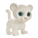 Boneco Vinil Atóxico Gatinha Branca Safari Animais Grande Macio Brinquedo Criança Presente
