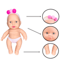 Boneca de Banho Petit Com Banheira e Acessórios de Cuidado Menina Presente