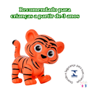 Boneco Vinil Atóxico Tigrinho Safari Animais Grande Macio Brinquedo Criança Presente