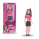 Boneca Brandy Esporte Estilosa 75cm com Faixa na Cabeça e Sapato de Brilho Super Fashion Menina