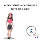 Boneca Brandy Esporte Estilosa 75cm com Faixa na Cabeça e Sapato de Brilho Super Fashion Menina