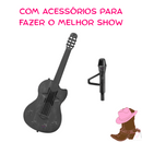 Boneca Aria Country Sua Estrela do Sertanejo Boiadeira Cantora Violão Acessórios Menina Presente!