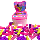 Cadeira Blocos Grande Brinquedo Infantil Montar 48 Pçs